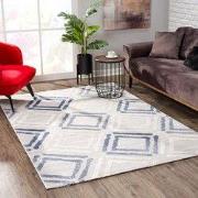 Evra Burano - Modern Vloerkleed - Laagpolig Tapijt - Grijs Blauw- 80x3...