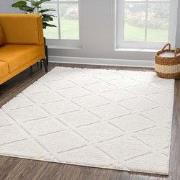 Vloerkleed Focus Style - Hoogpolig - Fluffy  - Scandinavisch - Creme- ...