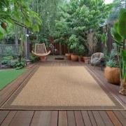 Timber Solid Buitenkleed – Indoor & Outdoor, Jute-Look Vloerkleed, Wee...