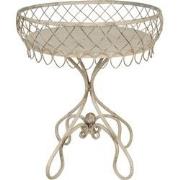 Clayre & Eef Bijzettafel  Ø 55x65 cm Beige Ijzer Rond