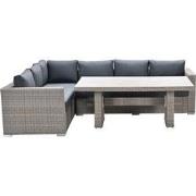 Garden Impressions Tennessee lounge dining set links 3-delig vintage w...