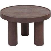 Salontafel Tias ø60 cm - Espresso Mangohout