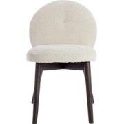 Light&living Eetkamerstoel 59x50x83 cm SINOSA crème+hout donker bruin ...