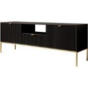 Meubella TV-Meubel Navil 2 - Zwart - 154 cm