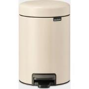 NewIcon Pedaalemmer, 3 liter, kunststof binnenemmer - Soft Beige