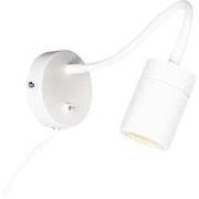 Mexlite - wandlamp - Upround - wit - metaal staal - bedlampje - GU10 -...