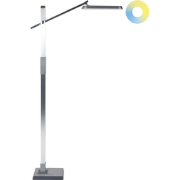 Beliani AQUARIUS - Staande lamp-Zilver-Synthetisch materiaal