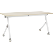 Beliani BENDI - Inklapbaar bureau-Lichte houtkleur-Staal, MDF
