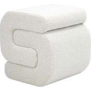 Kick poef Puck - Wit