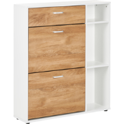 Beliani MACKAY - Schoenenkast-Lichte houtkleur-Vezelplaat