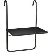 Mica Decorations Tuintafel Seatle - 38x38x57.5 cm - Ijzer - Zwart