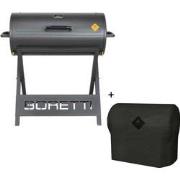 Boretti Barilo houtskoolbarbecue 2.0 incl. beschermhoes