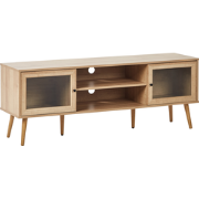 Beliani ALBANY - TV-kast-Lichte houtkleur-Vezelplaat