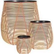 Mica Decorations Bloempot Cancun - 47x47x50 cm - Gerecycled Plastic - ...