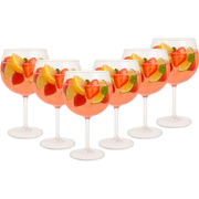 OTIX Kunststof Gin Tonic Glazen - 6 Stuks - Cocktailglazen - Strand - ...