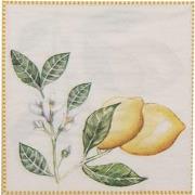 Clayre & Eef Servetten Papier Set van 20  33x33 cm (20) Beige Geel Pap...