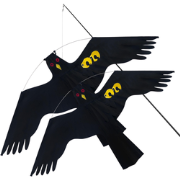 HIXA Vogelverjager 4 Meter - met Extra Vlieger Duivenverjager - Vogelv...