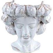 PTMD Alani Standbeeld Vrouw - 23 x 21 x 22 cm - Keramiek - Wit
