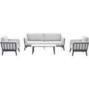 Garden Impressions Sentosa loungeset 4-delig - donker grijs