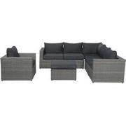 Garden Impressions Cayman loungeset - inclusief fauteuil -organic grey