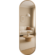 MISOU Wandspiegel - Goud - Ovale Spiegel - Passpiegel - Wanddecoratie ...