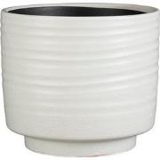 Mica Decorations Bloempot Sebas - 29x29x25 cm - Keramiek - Gebroken Wi...