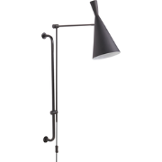 Beliani MARISA - Muurlamp-Zwart-Staal