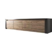 Meubella TV-Meubel Monaco - Eiken - Grijs - 4 deuren - 170 cm