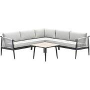 Garden Impressions Aloha lounge hoekset - 4-delig-carbon black-sand