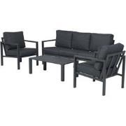 Springs loungeset - 4-dlg - carbon black - reflex black