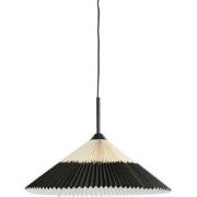 Light & Living - hanglamp - Pleated - naturel zwart - katoen - Ø 60cm ...