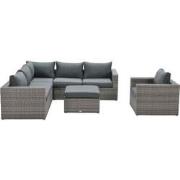 Garden Impressions Bruno loungeset grijs incl. lounge stoel