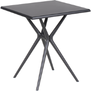 Beliani PIAVE - Tuintafel-Zwart-Synthetisch materiaal