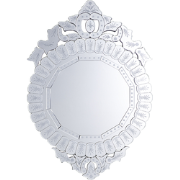 Beliani CRAON - Decoratieve Spiegel-Zilver-MDF