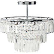 Beliani AMENEIRO - Hanglamp-Transparant-IJzer