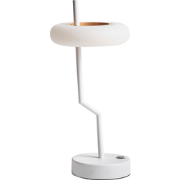 Beliani ALVIELA - Tafellamp-Wit-Aluminium, IJzer