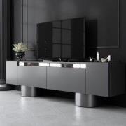 TV Meubel Antraciet Bohem 180x50x30 - Zilver Frame