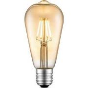 Edison Vintage LED filament lichtbron Drop - Amber - ST64 Deco - Retro...