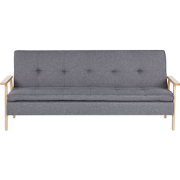 Beliani TJORN - Driezitsbank-Grijs-Polyester