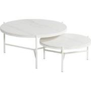 Carson koffietafel wit dia. 6 H 30 cm