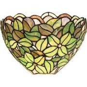 LumiLamp Wandlamp Tiffany  30x15x18 cm Groen Glas Tiffany Lampen