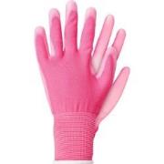 Werkhandschoenen licht polyester roze L
