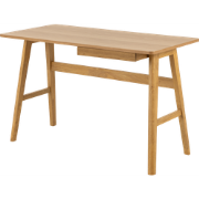 Lisanna houten bureau naturel - met lade - 120 x 60 cm