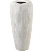 PTMD Bloempot Zinet - 16x16x38 cm - Keramiek - Creme