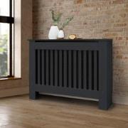 Radiatorbekleding 112x19x82 cm grijs MDF