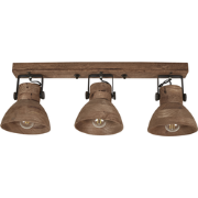 Beliani PENNAI - Plafondlamp-Donkere houtkleur-Mangohout