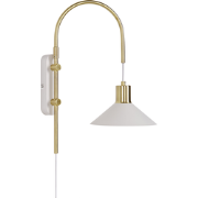 Beliani SISSA - Muurlamp-Wit-Staal