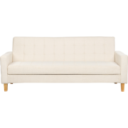 Beliani VEHKOO - Driezitsbank-Wit-Polyester
