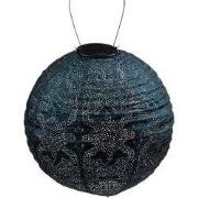 Round dia. 30 cm Marrakesh petrol lampion