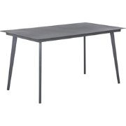 Beliani MILETO - Tuintafel-Grijs-Aluminium